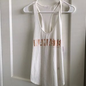 NWT Spiritual Gangster Gold Namaste Tank